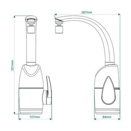 Torneira Elétrica Zagonel Prima Touch Preta 220v - 3