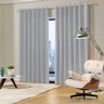 Cortina Blackout Tecido Sala quarto 300x250 Cortina Web Cinza Claro - 1