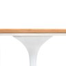 Mesa de Jantar Tulipa Saarinen Redonda 80cm - Freijó Base Branca - 3