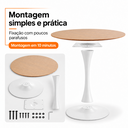 Ver imagem 6 de Mesa de Jantar Saarinen Redonda 90cm Tampo Freijó Base Branca