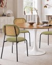 Ver imagem 2 de Mesa de Jantar Saarinen Redonda 90cm Tampo Freijó Base Branca