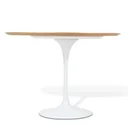 Ver imagem 2 de Mesa de Jantar Saarinen Redonda 90cm Tampo Freijó Base Branca
