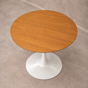 Ver imagem 3 de Mesa de Jantar Saarinen Redonda 90cm Tampo Freijó Base Branca