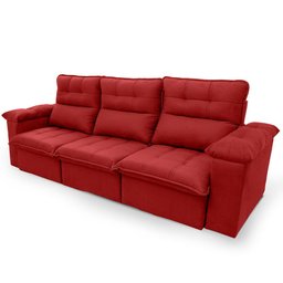 Sofá Retrátil Reclinável Verona 2,30m Suede Velut Molas Ensacadas - King House - 6