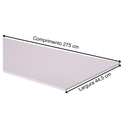 Ver imagem 2 de Painel Ripado Canelado/ondulado Branco 2750 X 445 X 9mm