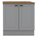 Ver imagem 1 de Balcao com Tampo para Cooktop 2p 80cm Americana Cinza Nature Henn