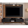 Rack com painel ripado grecia 1.8 sala de estar p/tv 72 pol-oferta:Preto/nature - 3