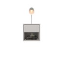 Ver imagem 1 de Mesa de Cabeceira Suspensa com 1 Gaveta e 1 Nicho 100% Mdf Plancasa:brancotx