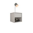 Ver imagem 5 de Mesa de Cabeceira Suspensa com 1 Gaveta e 1 Nicho 100% Mdf Plancasa:brancotx