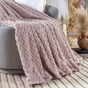 Ver imagem 4 de Cobertor Misty Queen Manta Ultrasoft Alto Relevo Favo Extra Macia - Tutti Frutti - Rosê