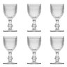 Conjunto 6 Peças Taça para Água de Vidro Bico de Jaca Transparente 255mL Rojemac - 1