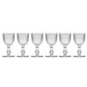 Conjunto 6 Peças Taça para Água de Vidro Bico de Jaca Transparente 255mL Rojemac - 3