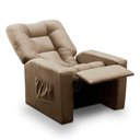 Ver imagem 4 de Poltrona Do Papai Reclinável Irlanda Suede Capuccino Madelina Decor