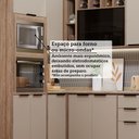 Ver imagem 4 de Cozinha Modulada Completa 7 Peças com Espaço para Forno e Micro-ondas com Tampo Aspen Luciane Móveis