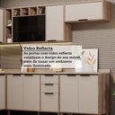 Ver imagem 7 de Cozinha Modulada Completa 7 Peças com Espaço para Forno e Micro-ondas com Tampo Aspen Luciane Móveis
