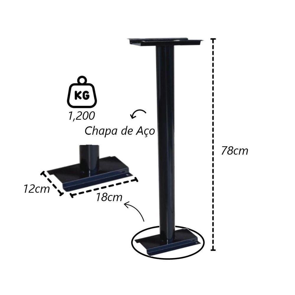 Caixa de Correio para Cartas Americana Inox com Pé 100cm - 2