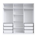 Ver imagem 5 de Guarda-Roupa Modulado 237cm com 6 Portas Cabideiros e Gavetas Integrato