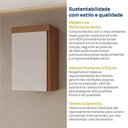 Ver mais imagens de Ponte Planejada 1 Porta Arani CabeCasa MadeiraOriginals Marrom/Cinamomo/Off White