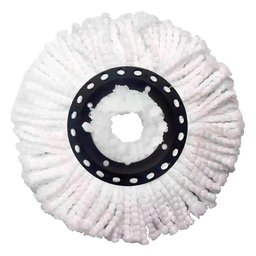 Refil Esfregão Mop Giratório Pro Microfibra Branco - Powermaid - 2