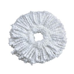 Refil Esfregão Mop Giratório Pro Microfibra Branco - Powermaid - 3