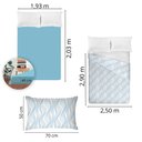 Ver imagem 5 de Jogo de Cama King Size Algodão 200 Fios 4 Peças Estampado