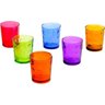 Jogo 6 Copos de Vidro Bubble Coloridos 350ml Rojemac - 1
