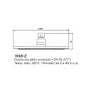 Ver imagem 2 de Chuveiro Redonda Eternit Geométrica 1998 - e 1/2"