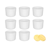 Kit 8 Potes de Vidro Patê Branco com Tampa 120ml - 1