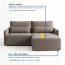 Ver mais imagens de Sofá Cama Reclinável sem Caixa 220cm Tóquio