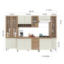 Ver imagem 4 de Cozinha Modulada Completa Fidelitá Paris 6 Peças 295cm 15 Portas 3 Gavetas com Tampo