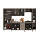 Ver imagem 3 de Armário de Cozinha Modulada Completa Fidelitá Paris 6 Peças 295cm 15 Portas 3 Gavetas com Tampo