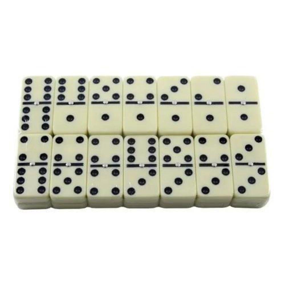 Jogo de Domino lata 28 pecas 2 a 4 jogadores