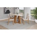 Ver imagem 2 de Mesa Jantar Lins 120 4 Cadeiras Mila Linho - Henn