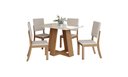 Ver imagem 1 de Mesa Jantar Lins 120 4 Cadeiras Mila Linho - Henn