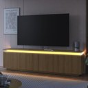 Ver imagem 7 de Rack para TV até 65 Polegadas com Iluminação em LED 183.4cm Rabat RL4800 Yescasa Mel