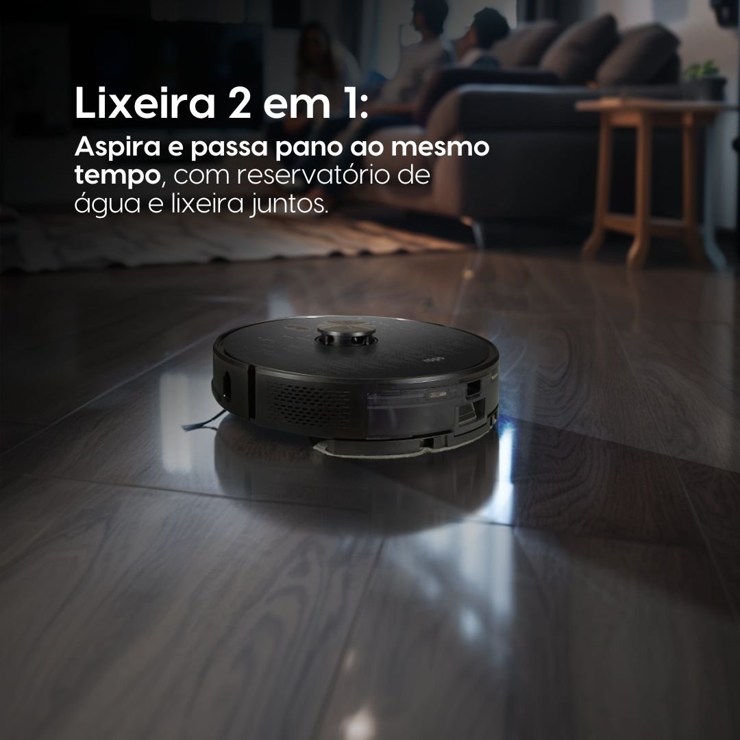 Robô Aspirador e Passa Pano Ropo Smart Laser - 6