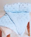 Ver imagem 1 de Kit 2 Mantas com Sherpa Flannel Infantil 75x100 Azul Camesa