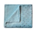 Ver imagem 4 de Kit 2 Mantas com Sherpa Flannel Infantil 75x100 Azul Camesa