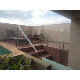 Deck de Wpc Maciço Cx. 5 Peças de 3 Metros 1,5m2:marrom - 3