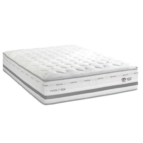 Colchão Queen Molas Superpocket Ensacadas Maxspring C1756 C/ Massagem One Side (158x198x34) -