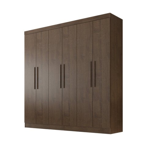 Guarda Roupa Casal 6 Portas 4 Gavetas Belém 15mm - Valverde: New Canion