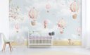 Ver imagem 3 de Papel de parede infantil para quarto de bebê balão menina M² PP48