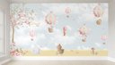 Ver imagem 1 de Papel de parede infantil para quarto de bebê balão menina M² PP48