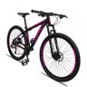 Bicicleta Aro 29 Drais 27V Freio Hidráulico Alumínio MTB Preto/Rosa 21" - 197 - 2