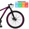 Bicicleta Aro 29 Drais 27V Freio Hidráulico Alumínio MTB Preto/Rosa 21" - 197 - 3