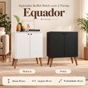 Ver imagem 4 de Aparador Buffet Retrô com 2 Portas Equador