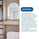 Ver imagem 7 de Escrivaninha Mesa Escritório Suspensa 100% MDF Complemento 1 Gaveta 78,5cm Duna Bege