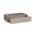 Ver imagem 4 de Escrivaninha Mesa Escritório Suspensa 100% MDF Complemento 1 Gaveta 78,5cm Duna Bege