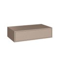 Ver imagem 2 de Escrivaninha Mesa Escritório Suspensa 100% MDF Complemento 1 Gaveta 78,5cm Duna Bege