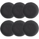 Ver imagem 1 de Conjunto 6 Pratos Rasos Cerâmica Orgânico Preto Matte 26,5cm Porto Brasil Mesa Posta Jantar Almoç